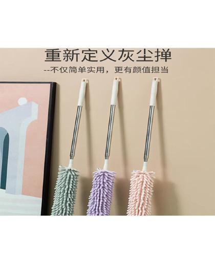 可伸缩弯曲除尘掸家用车用长柄缝隙刷家具打扫去灰尘除尘掸清洁刷