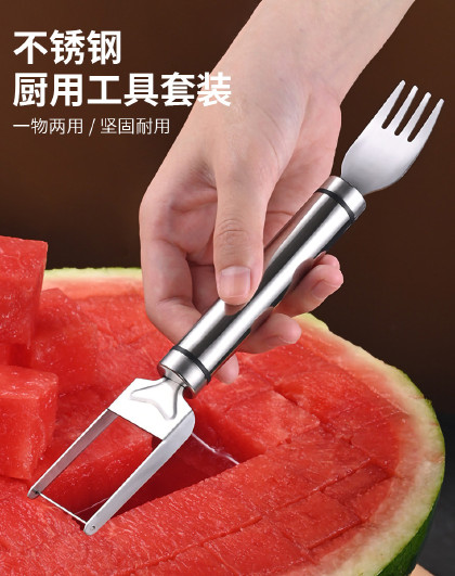 5件套创意便携西瓜勺吃西瓜专用的勺子小铁锹勺不锈钢厨用小工具
