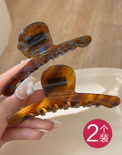 2个装新款韩系气质简约后脑勺发夹高级感发夹发饰盘发气质发夹