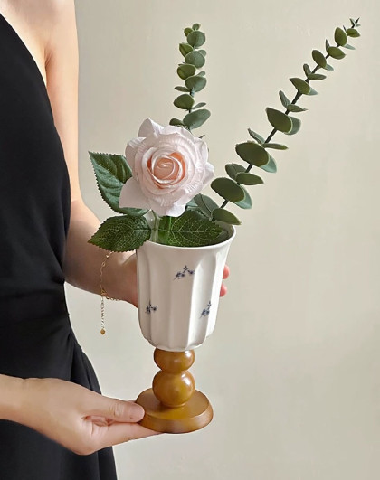 高级感花瓶摆件简约风陶瓷花瓶创意家居客厅水培花器干花插鲜花瓶