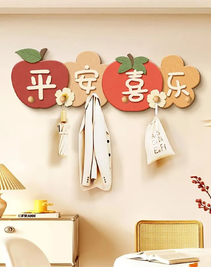 入户门口玄关画卧室挂画衣帽架挂衣钩包收纳架装饰画衣帽架摆件