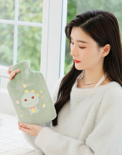 【1000ML】冬季注水暖水袋暖肚子暖腰女保暖卡通萌宠热水袋