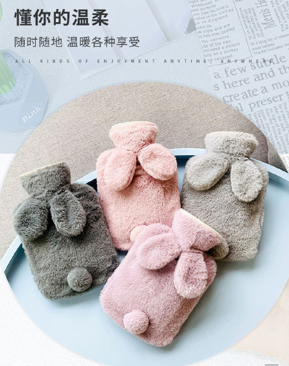 暖水袋暖手袋冬季暖被窝专用暖脚袋子新款毛绒注水热水袋暖水袋