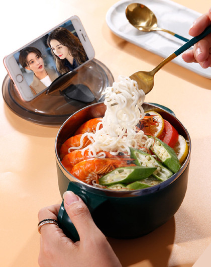 带餐具大号不锈钢泡面碗带盖学生饭盒上班族便携保温便当盒饭碗