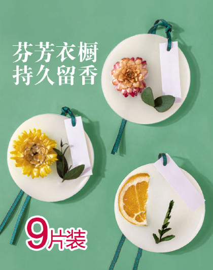【9片装家用除味香包】干花香氛挂件固体香薰持久留香干花蜡片