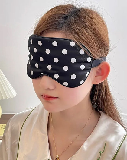 3件套舒适遮光眼罩睡眠透气遮光眼罩成人遮眼罩透气波点眼罩