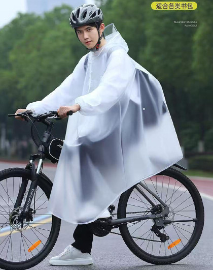 加大书包位电动自行车雨衣单车全身雨衣初中学生男女山地上学骑行