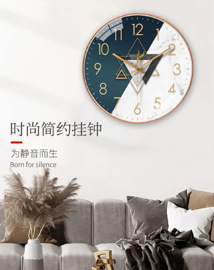 家用钟表创意挂钟客厅卧室现代简约现代时尚光影客厅时尚简约挂钟